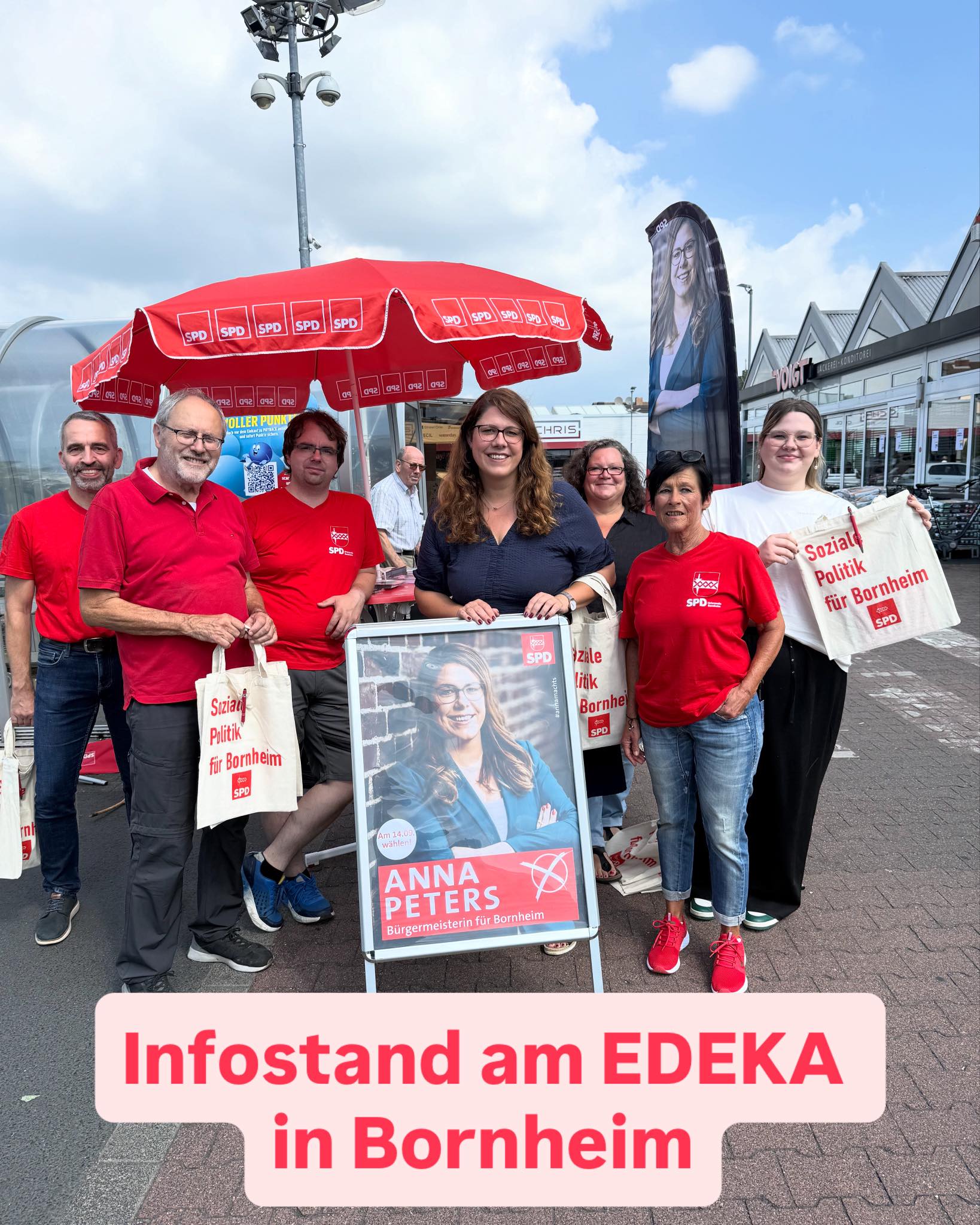 Infostand am EDEKA in Bornheim-Ort – Danke für den tollen Austausch!