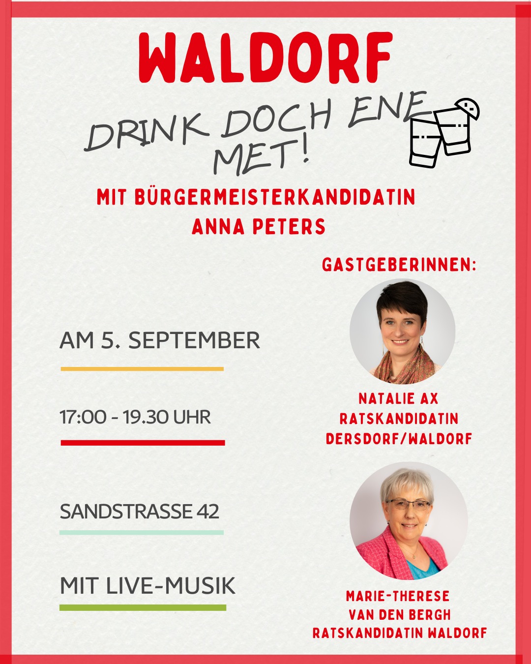 Wir sind auf der Zielgeraden meiner „Drink doch ene met!“-Tour